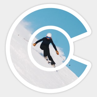 Ski Colorado C Photo Sticker